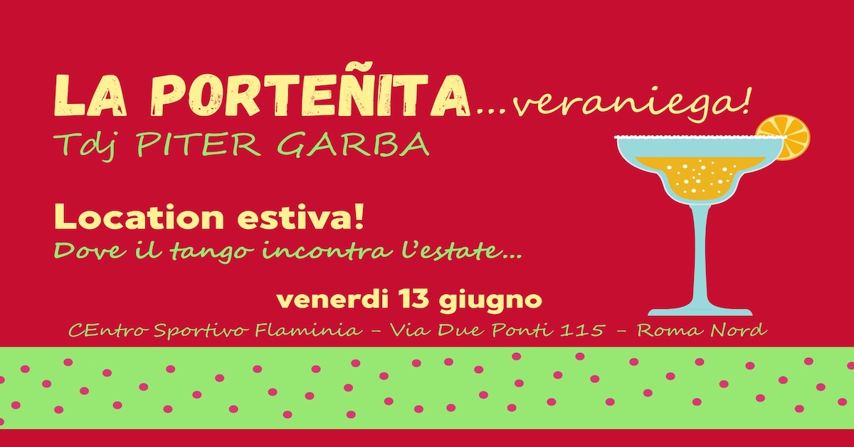 13 06 LA PORTEÑITA veraniega Tdj PITER GARBA