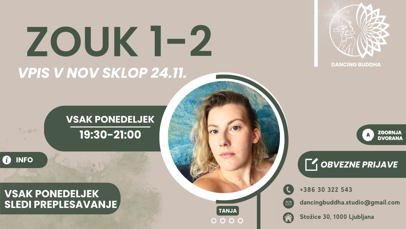 ZOUK STOPNJA 1 2-VPIS V NOV SKLOP