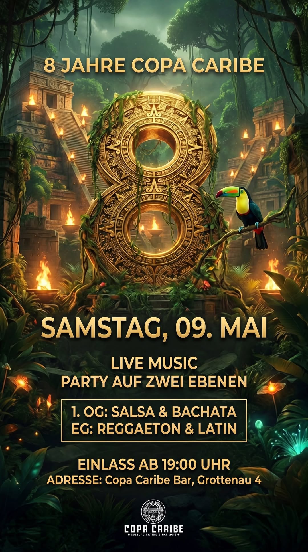 8 Jahre Copa Caribe - Salsa & Bachata (1.OG) & Reggaeton (EG)
