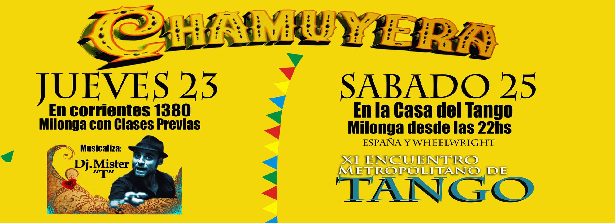 Jueves 23 y Sabado 25 de Milonga Chamuyera