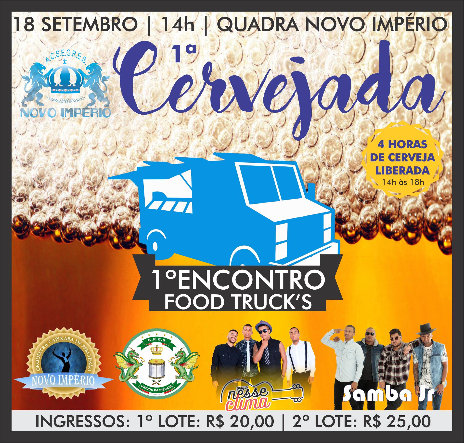 1ª Cervejada + 1º Encontro de Food Truck´s