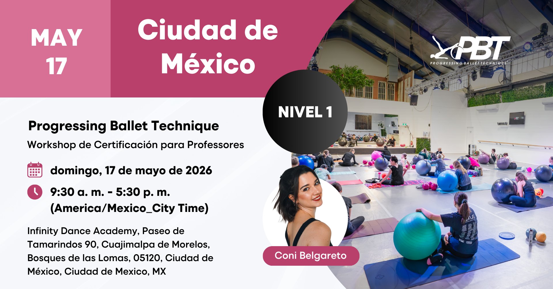 Ciudad de México Progressing Ballet Technique Workshop de certificación de profesores Nivel 1