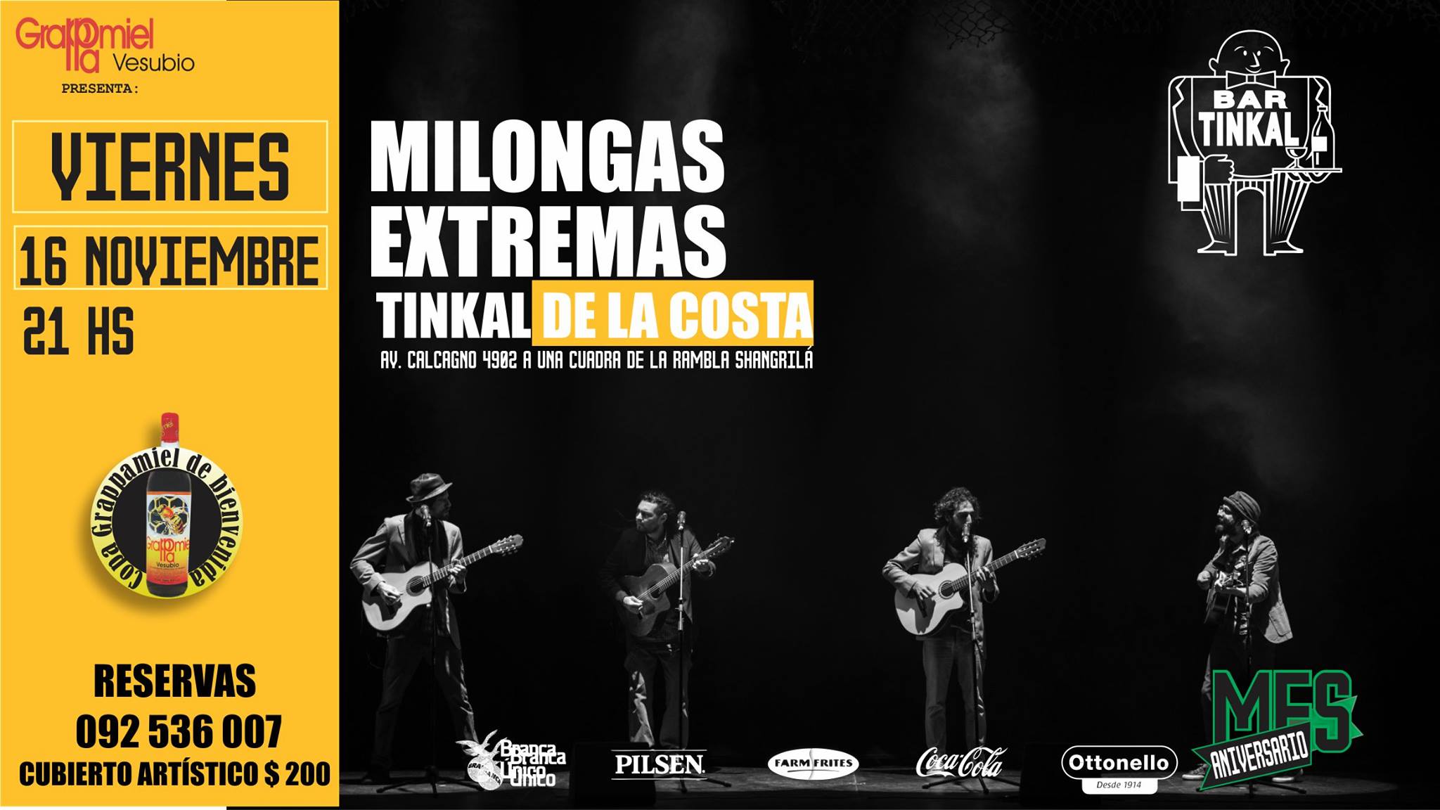 Milongas Extremas en Tinkal de la Costa :: 16 11 - 21 hs.