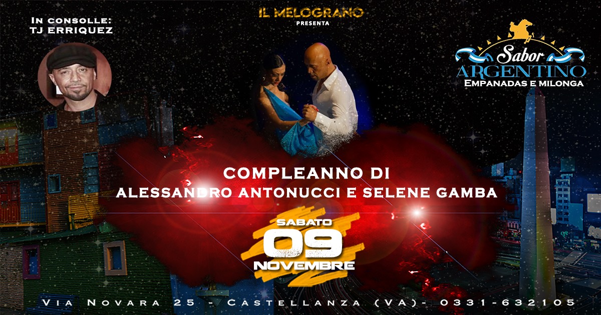 Sabor Argentino: Empanadas e Milonga Sabato 09 Novembre 2019