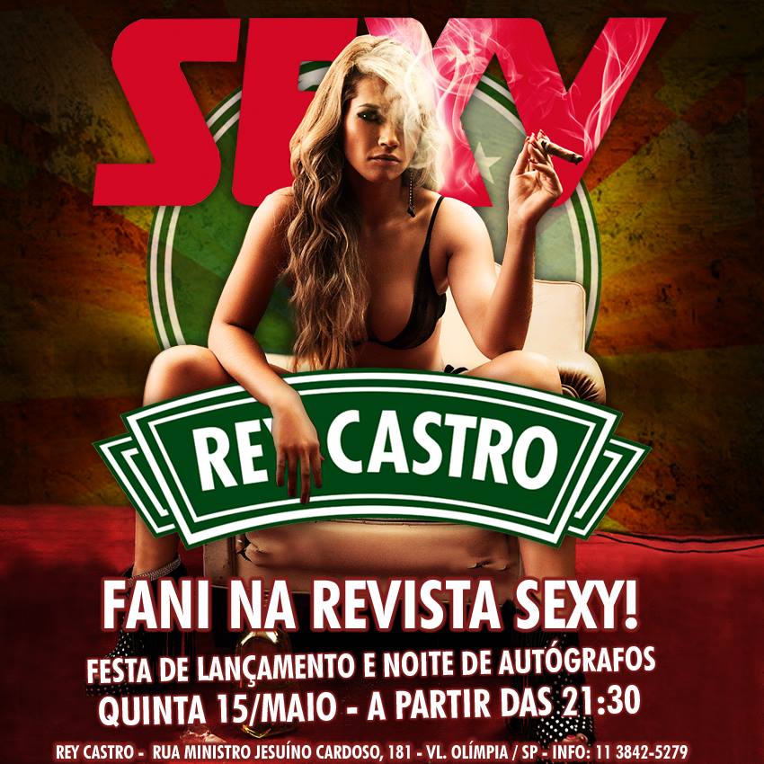 HOJE Lançamento da nova revista SEXY quinta no Rey Castro!!!