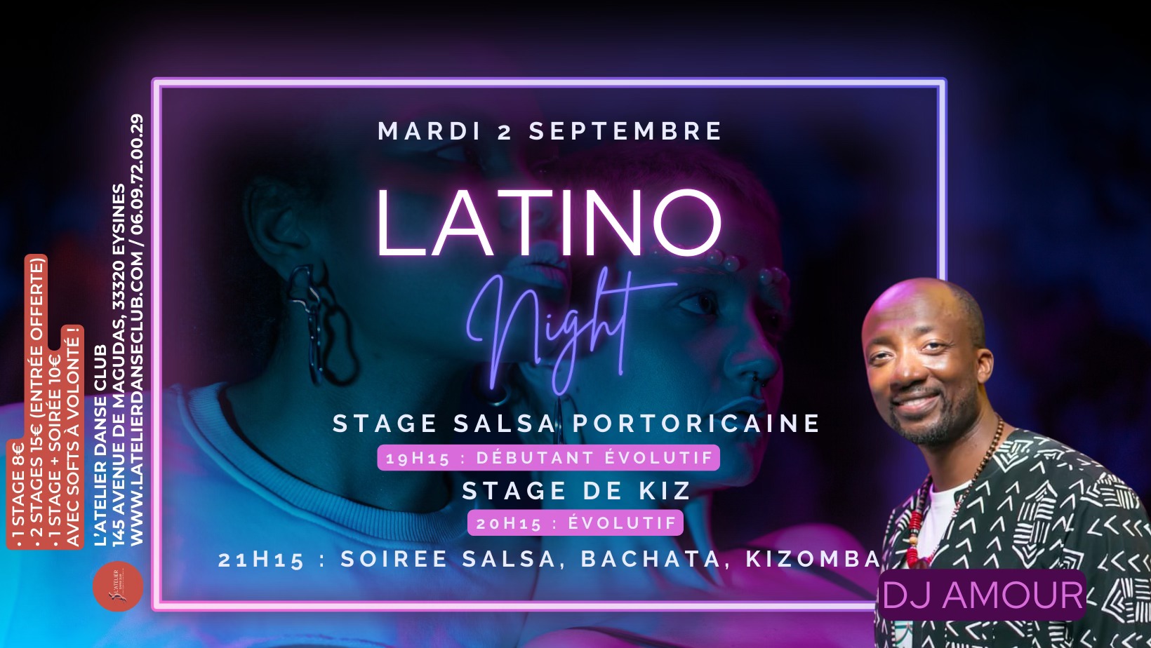 2 stages de Salsa Portoricaine & Stage de Kiz & Soirée SBK