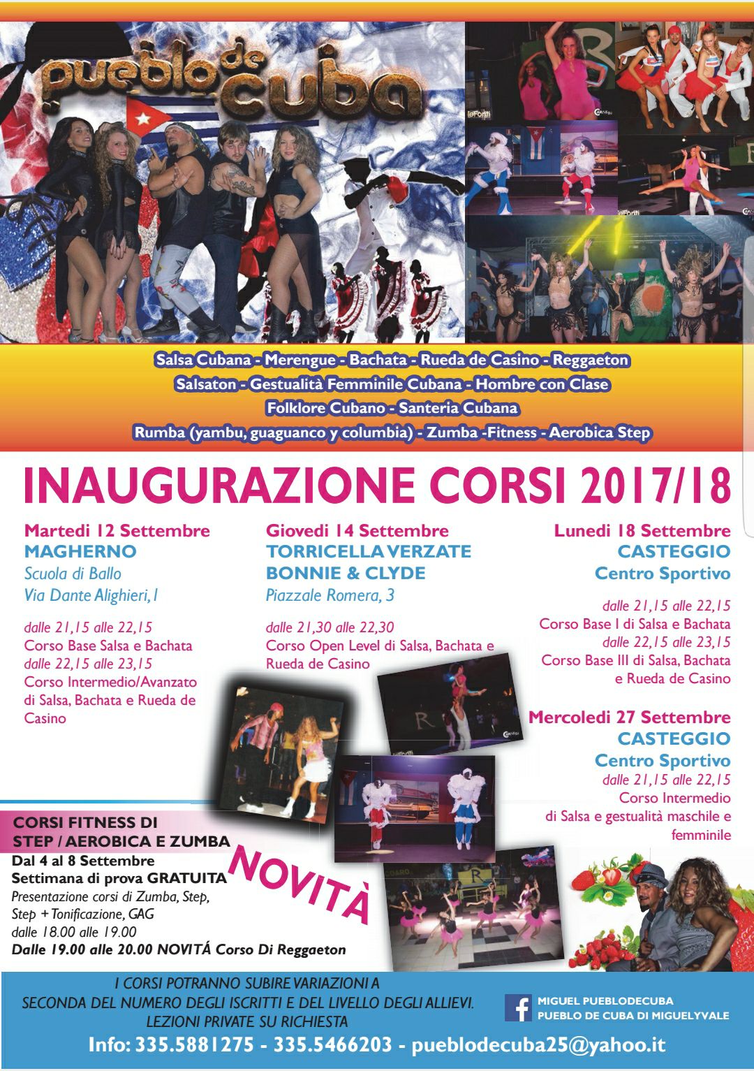 Inizio Dei Corsi Zumba e danze caraibiche