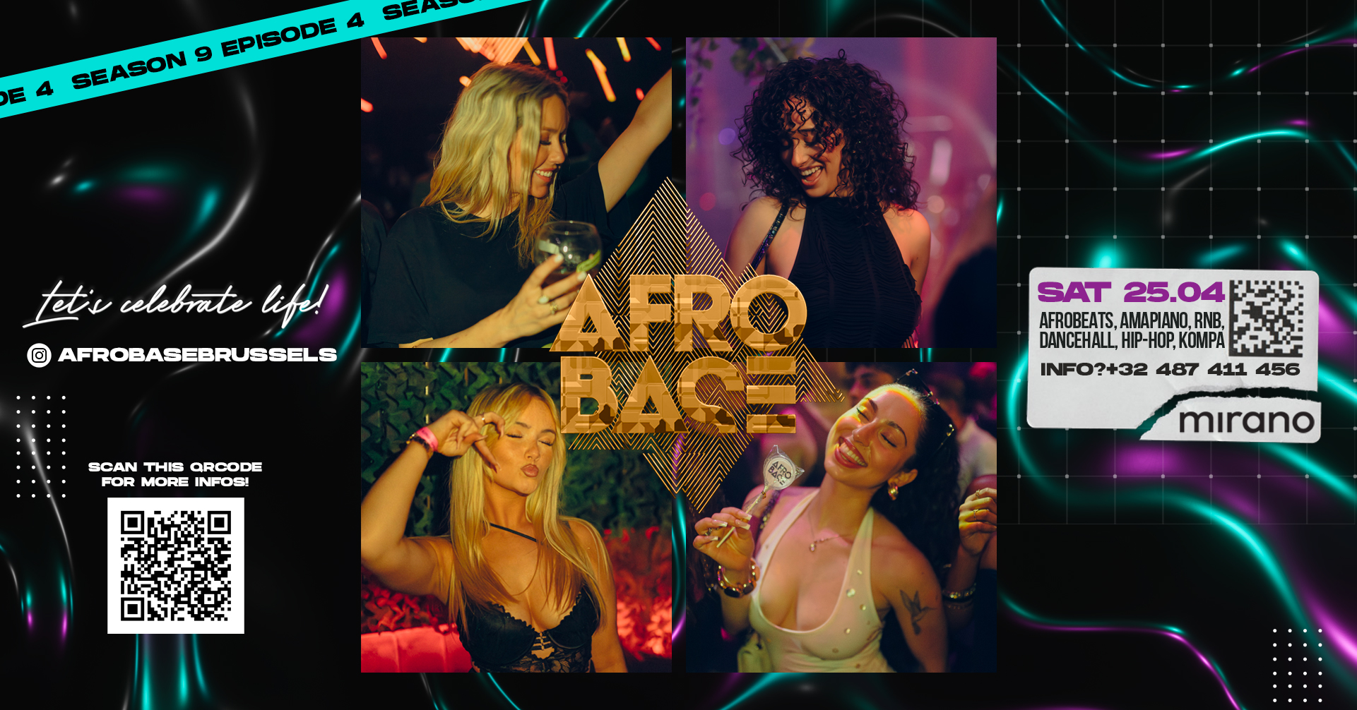 Afrobase • SAT 25.04 • MIRANO Brussels!