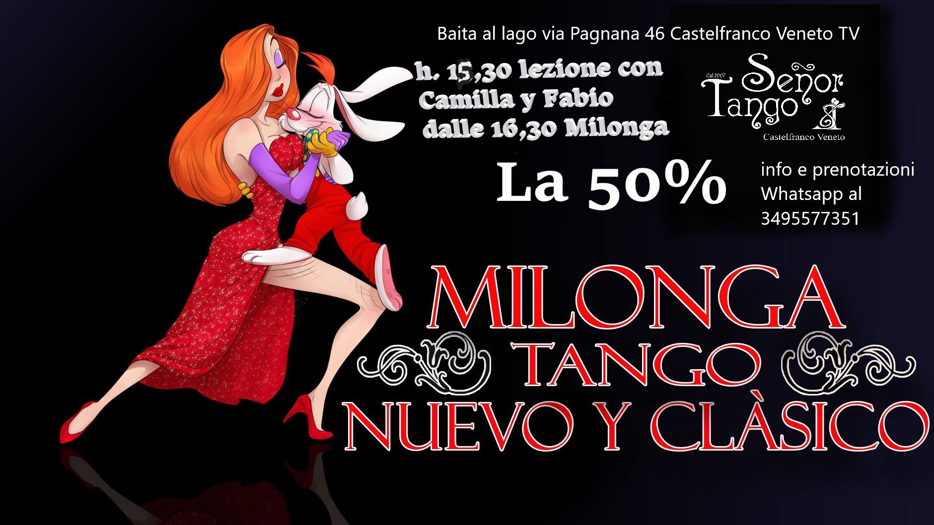 Milonga in baita - la 50% Nuovo e Classico - lezione in premilonga Con Camilla e Fabio