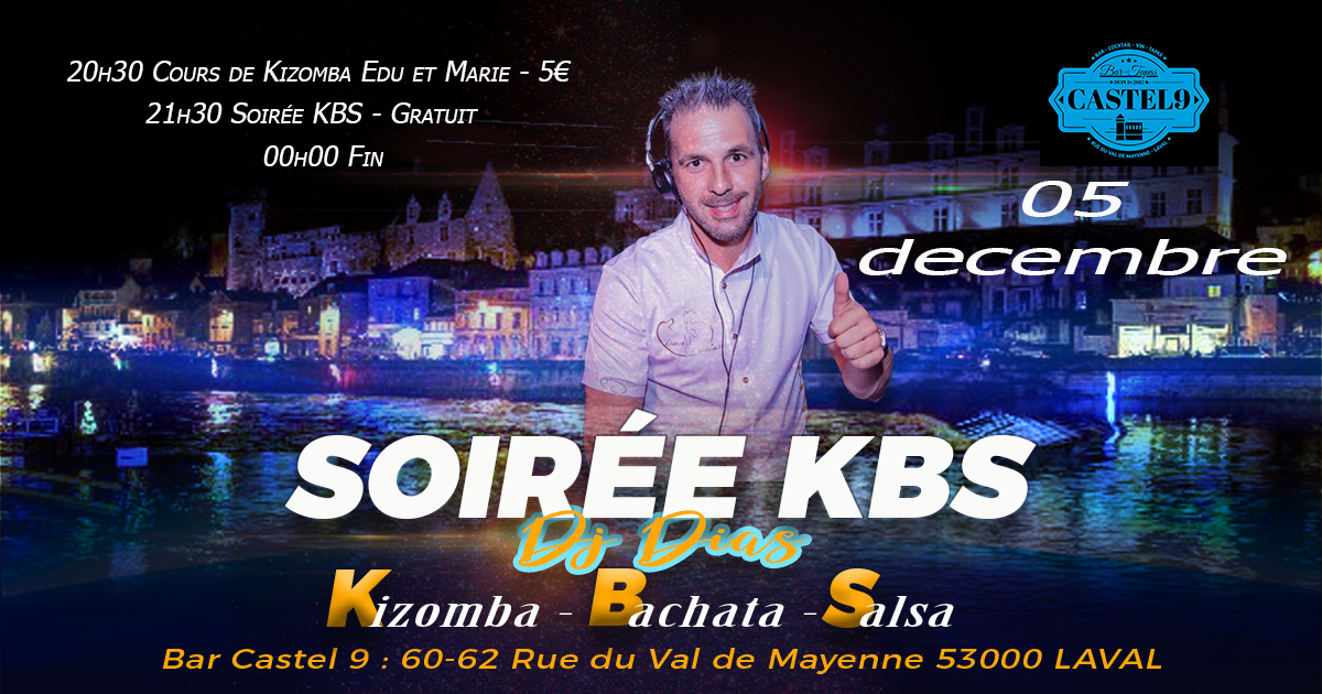 KBS DANSE AU CASTEL 9 LAVAL - mardi 05 DÉCEMBRE 2023