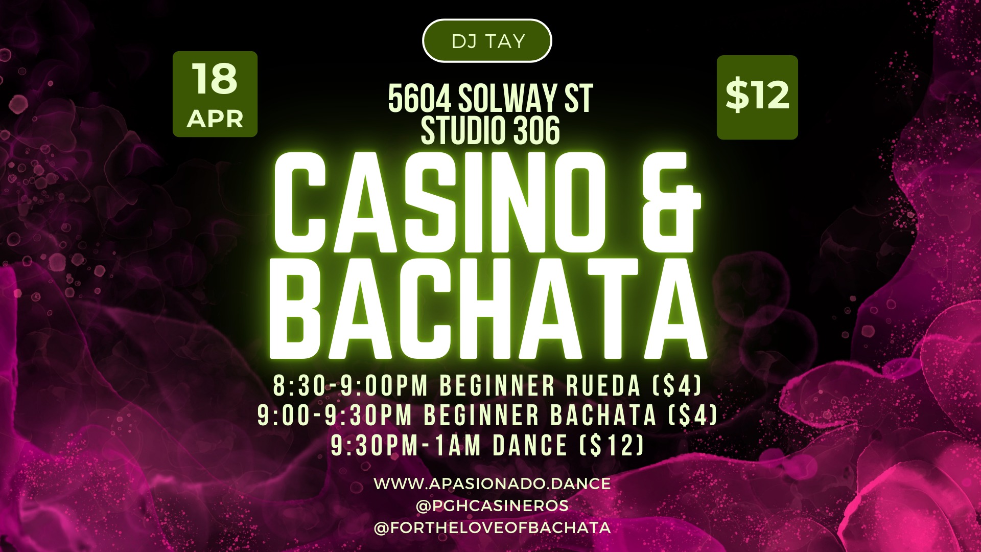 Casino (plus Rueda) and Bachata night with FTLOB