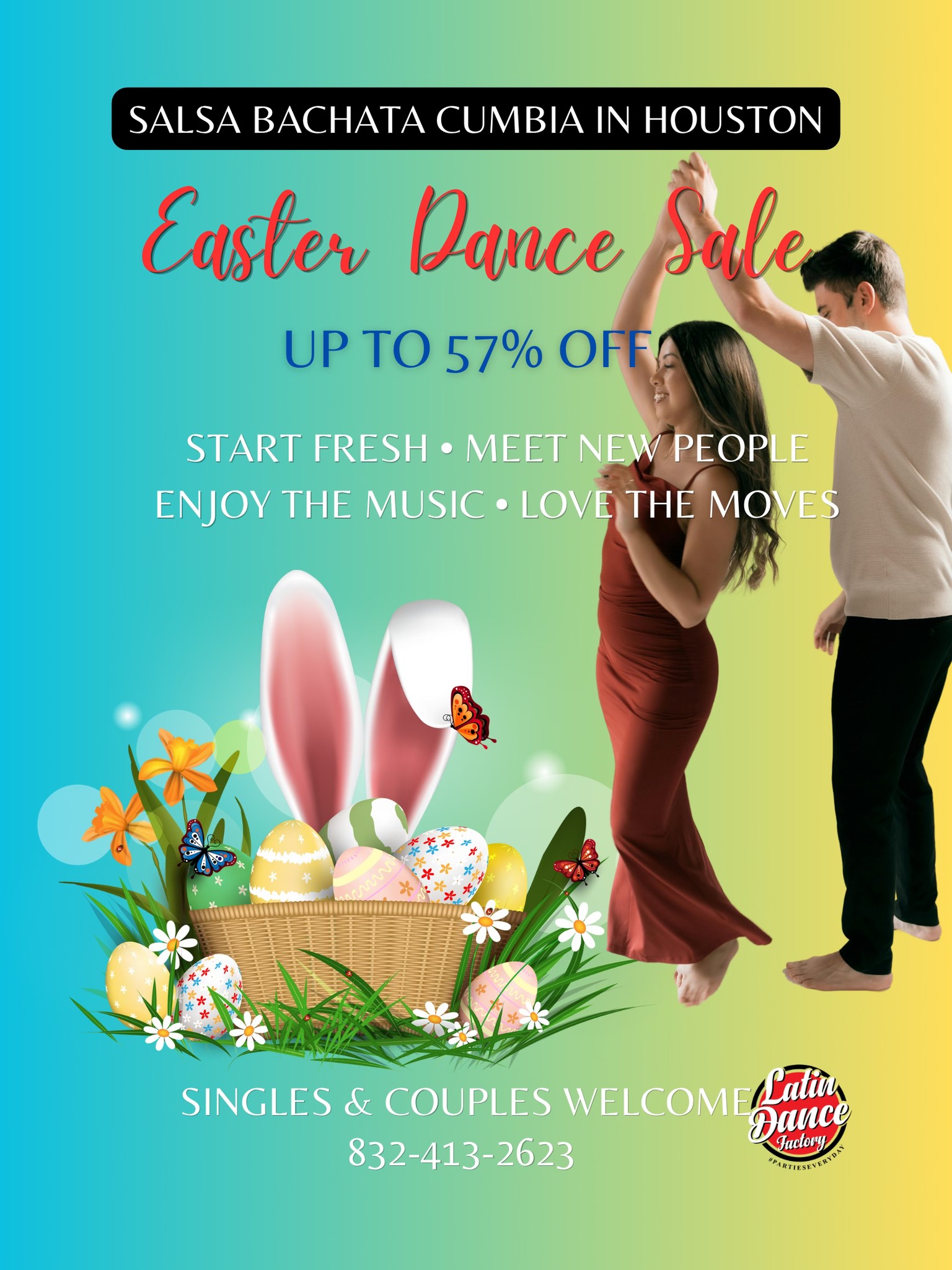 The Easter Glow Up Dance Sale. Save Up to 57% OFF Salsa