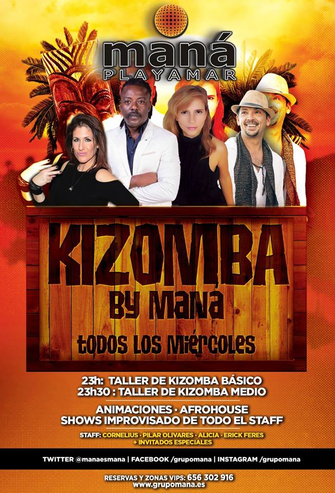 Kizomba by Maná, miércoles 30