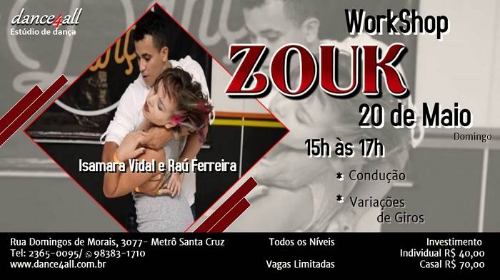 Workshop Zouk dance4all