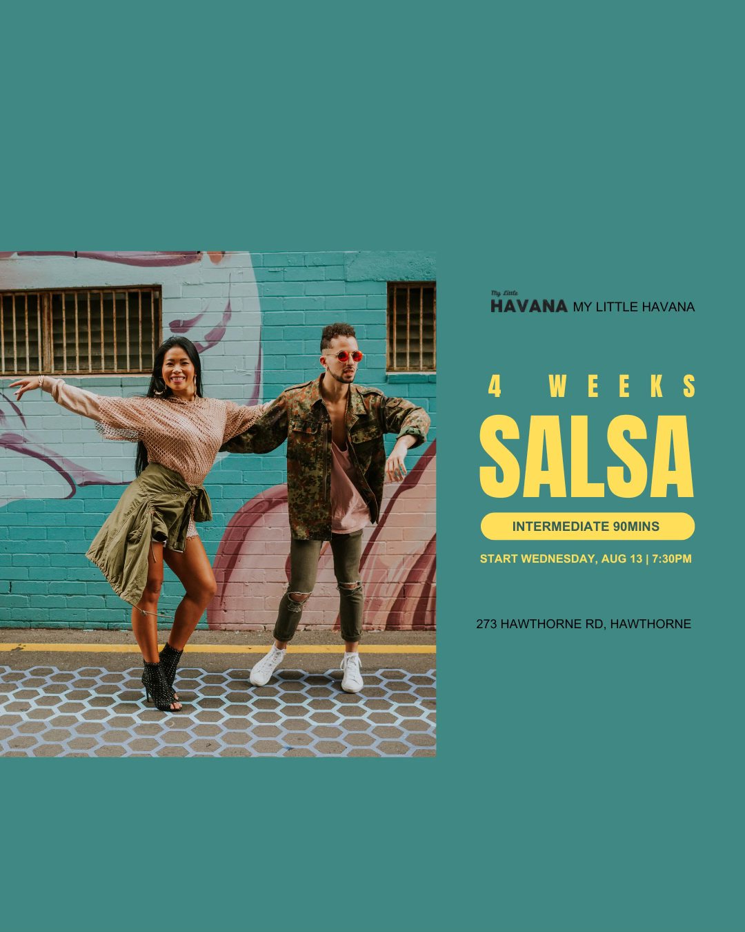 2025 - Level 5 Intermediate Salsa - 90mins START AUG 13