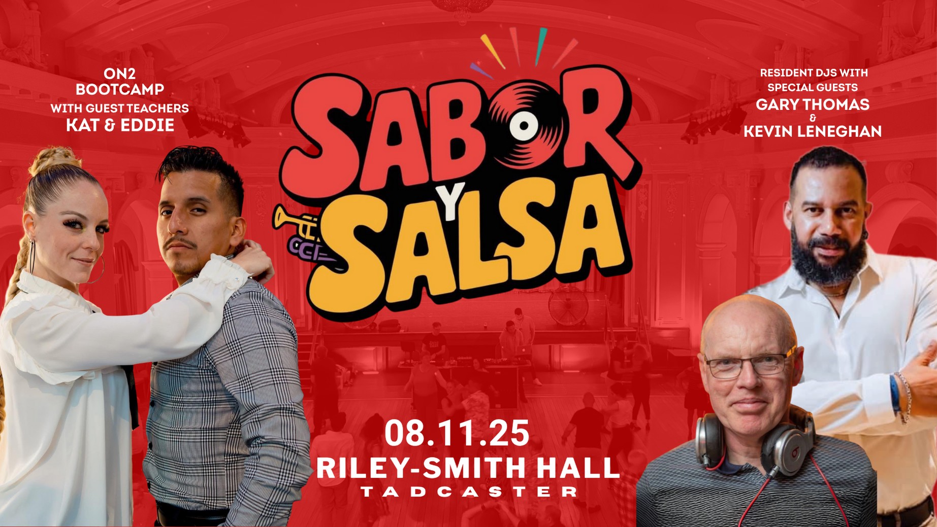 Sabor Y Salsa at Riley Smith Hall with Special Guests Kat & Eddie - November Monthly Party
