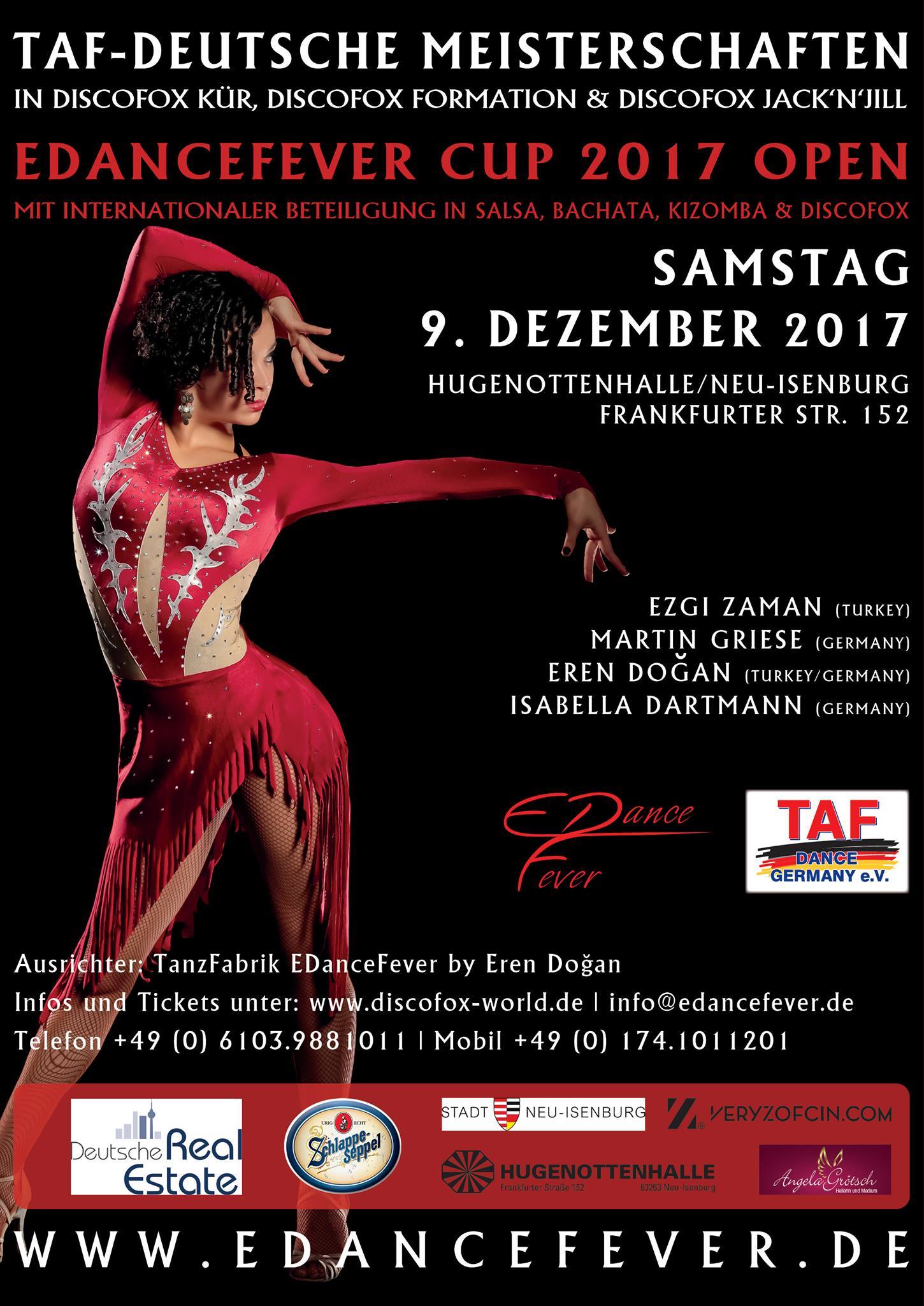TAF Deutsche Meisterschaft in Discofox Kür, Formation & J'n'J