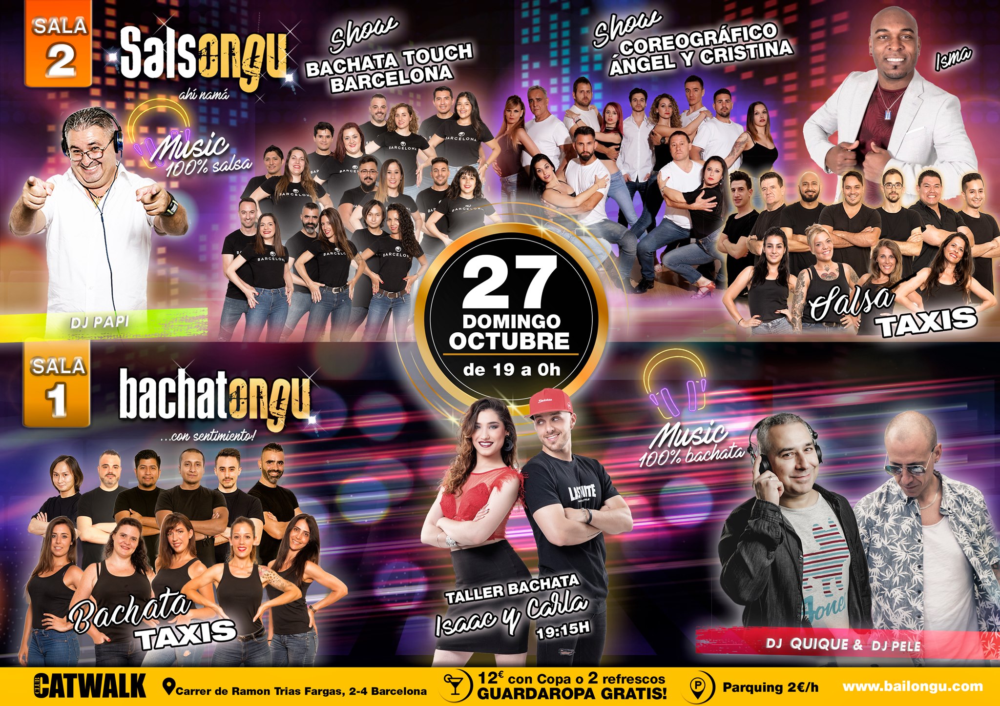 Salsongu-Bachatongu domingo 27 de octubre