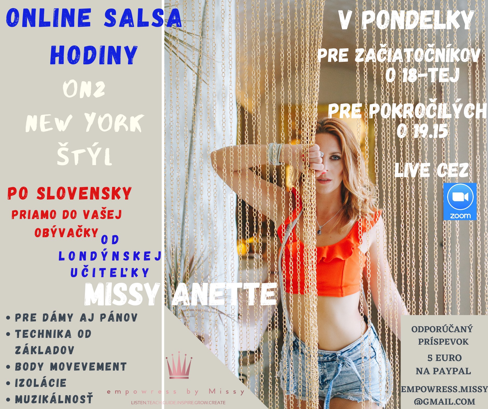 Salsa On2 New York Štýl- pre začiatočníkov