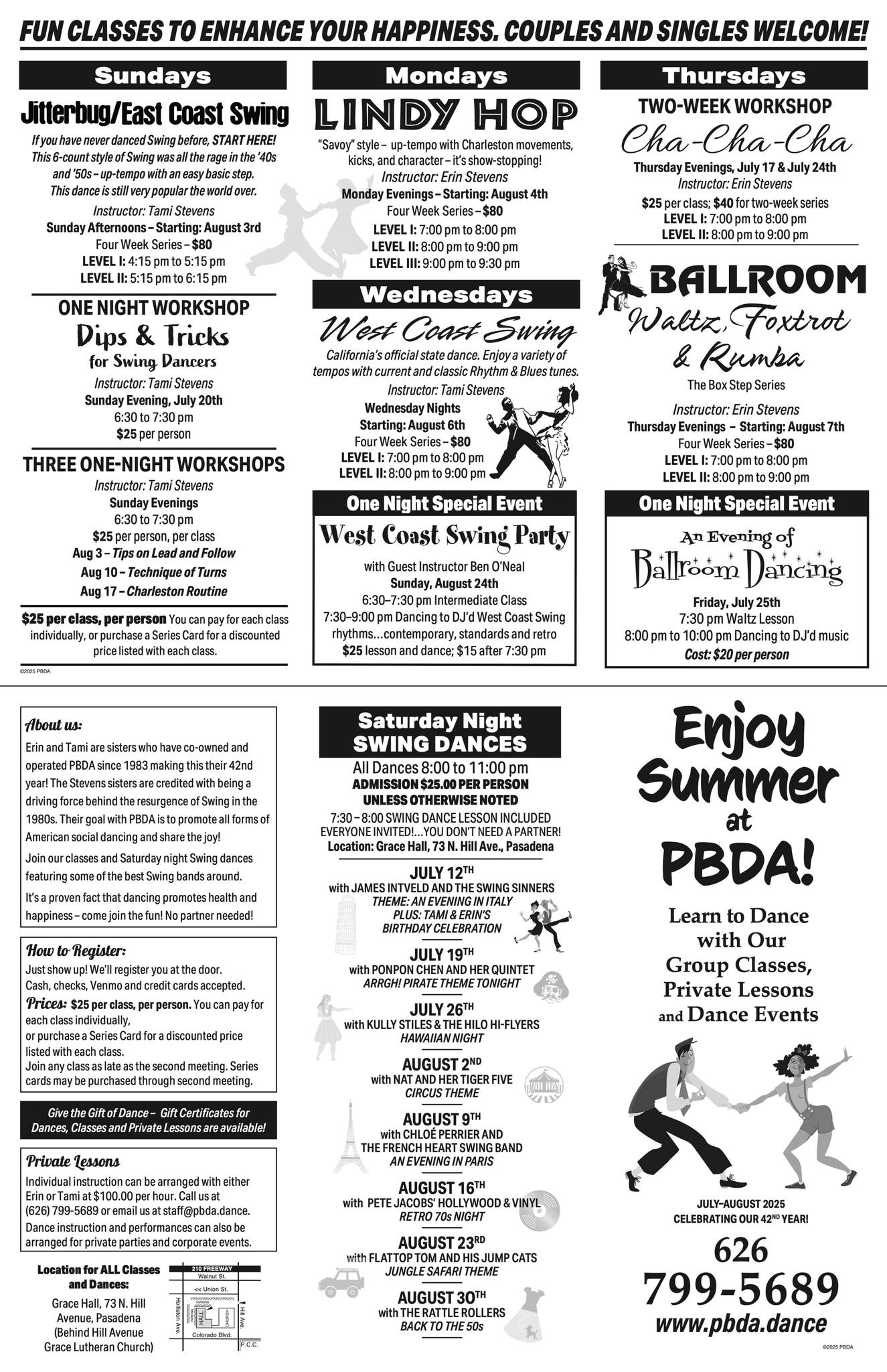PBDA's Summer Series of Group Classes Starts THIS SUNDAY, AUG. 3rd. Just 'show up' to register in!