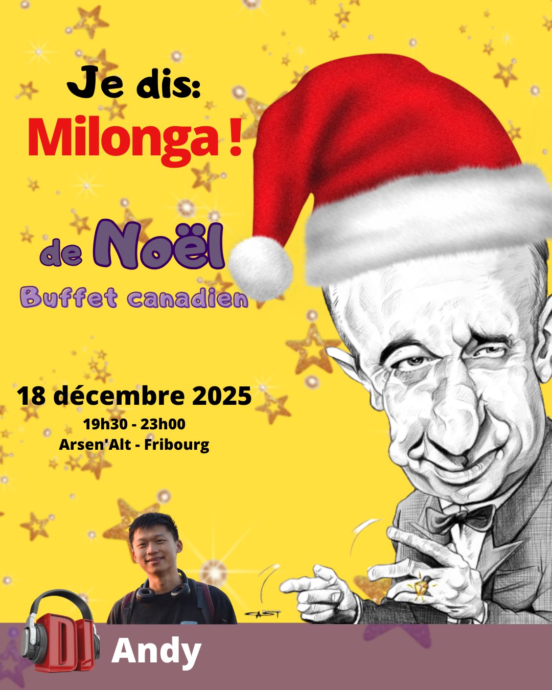 "Je dis : Milonga de Noël !"