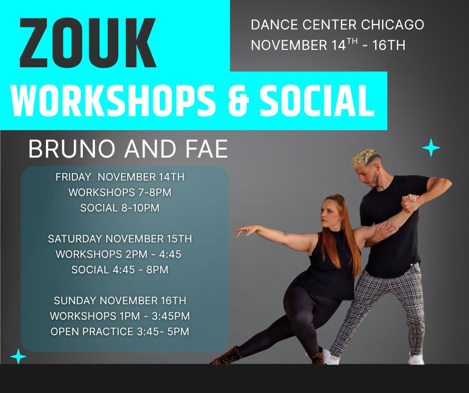 Bruno & Fae Zouk Workshops & Social in Chicago