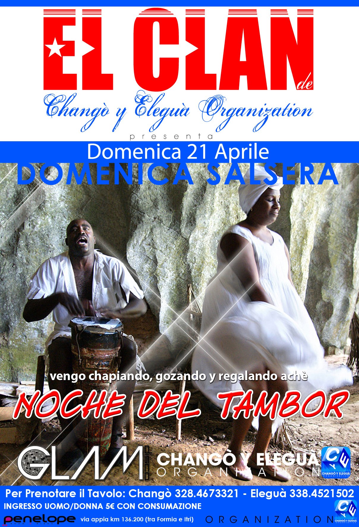 Domenica Salsera - 21 Aprile - Glam Salsa Show - Noche del Tambor