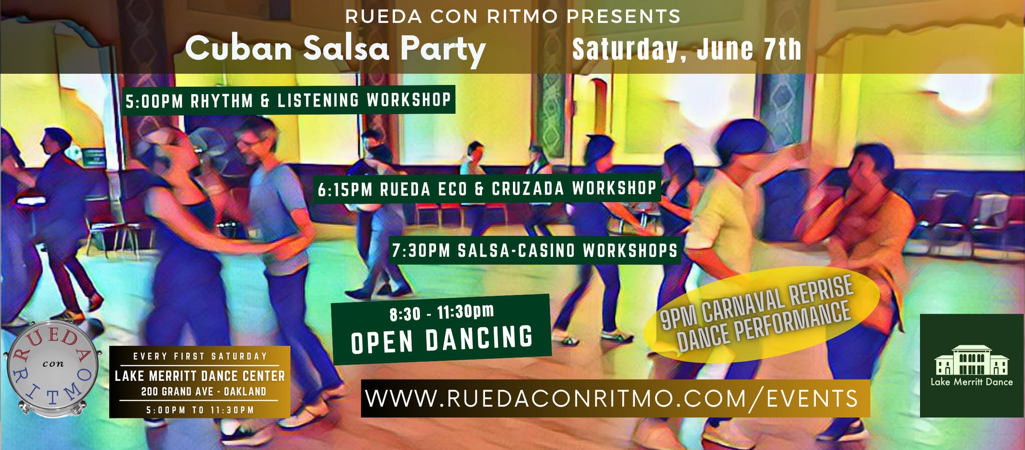 Cuban Salsa Party, Special Workshops, & Carnaval Performance
