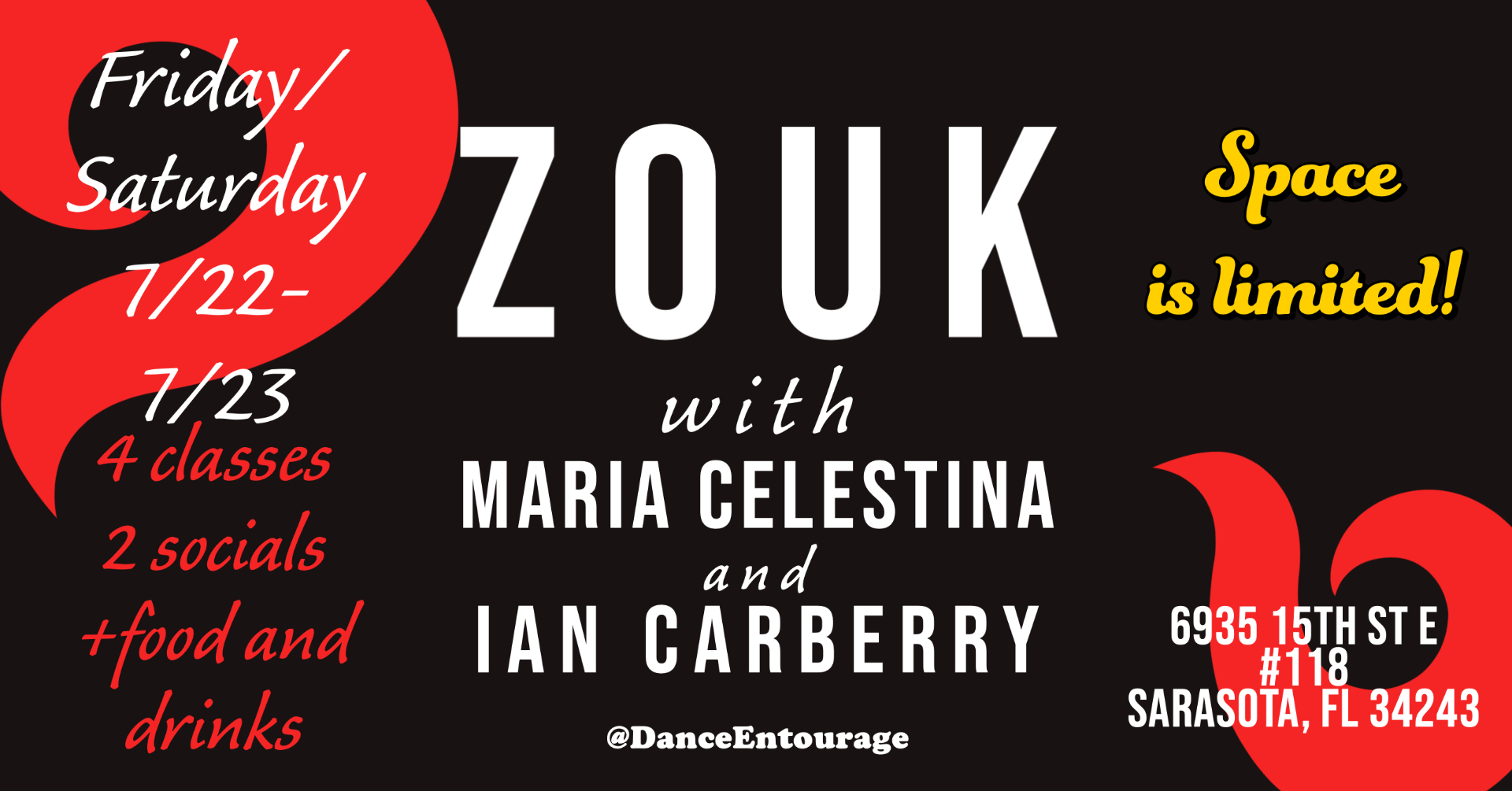 ZOUK Weekender w Workshops, Socials & Gourmet Food
