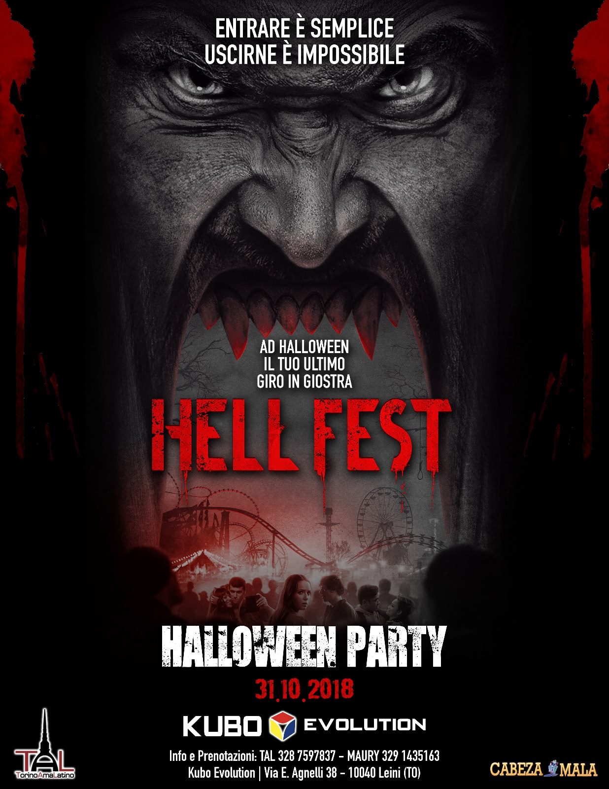 HELL FEST Halloween Party Al Kubo Evolution