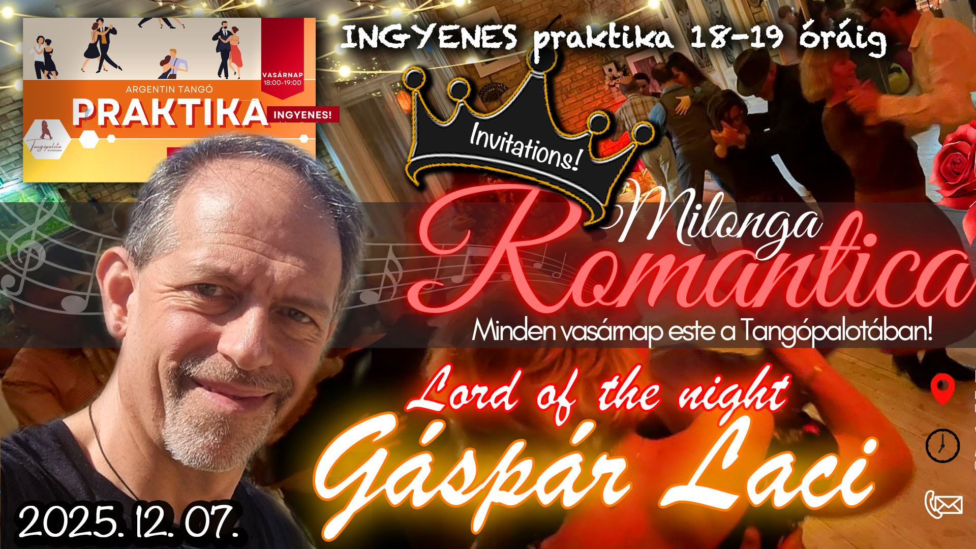 ❣️❣️❣️ Lord of the night - A FELKÉRÉS - ❣️❣️❣️ Milonga Romantica ❣️❣️❣️ 🤩🤩🤩 Gáspár László 🤩🤩🤩