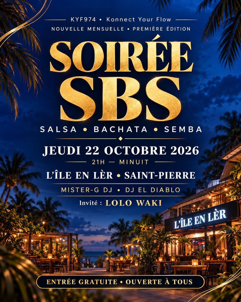 🎶 SBS à L’Île en Lèr La première avec KYF974 !