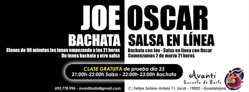 Clases de SALSA EN LÍNEA y BACHATA con ÓSCAR Y JOE