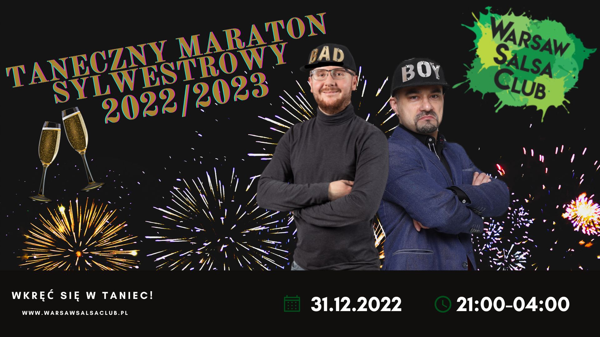Taneczny Maraton Sylwestrowy 2022 z Warsaw Salsa Club!