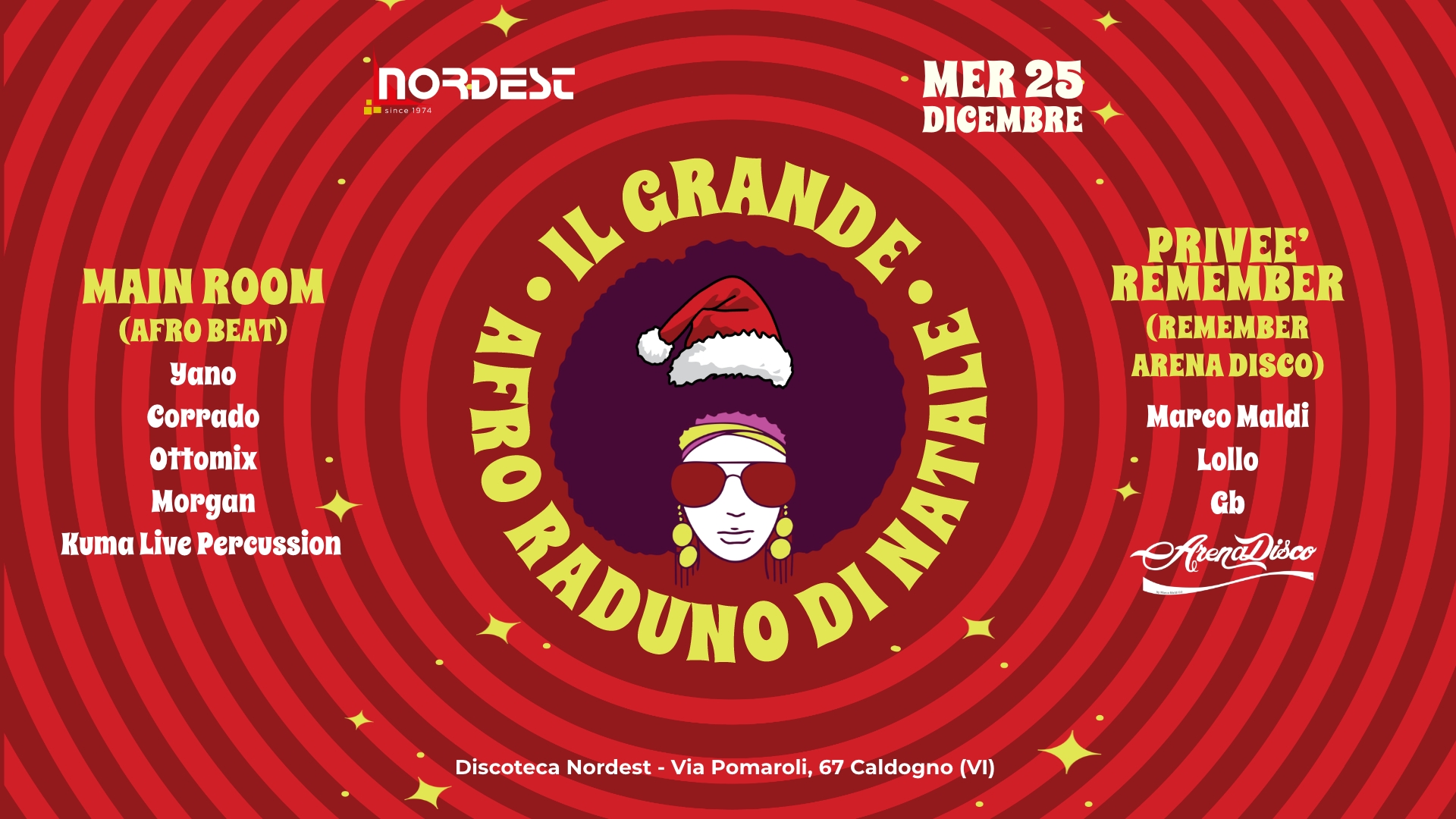 Il Grande Afroraduno di Natale @ ๐๐ข๐ฌ๐๐จ๐ญ๐๐๐ ๐๐จ๐ซ๐๐๐ฌ๐ญ - Caldogno (Vicenza)