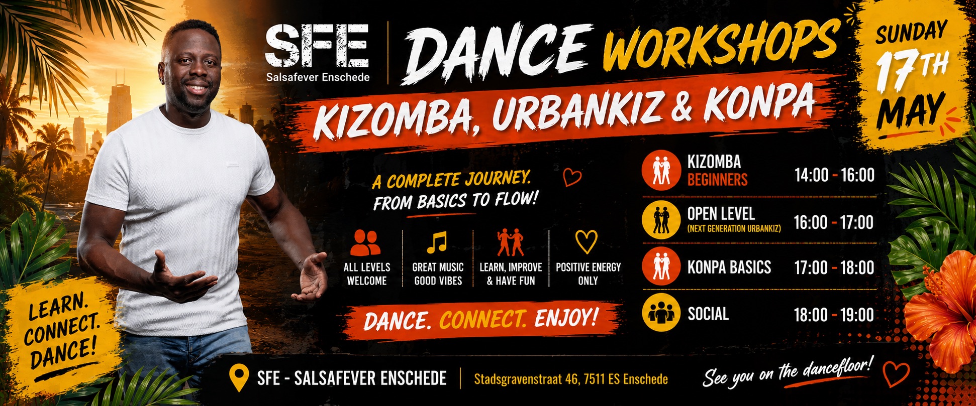 Dance Workshops Kizomba Urbankiz & Konpa Social Learn In 1 Day