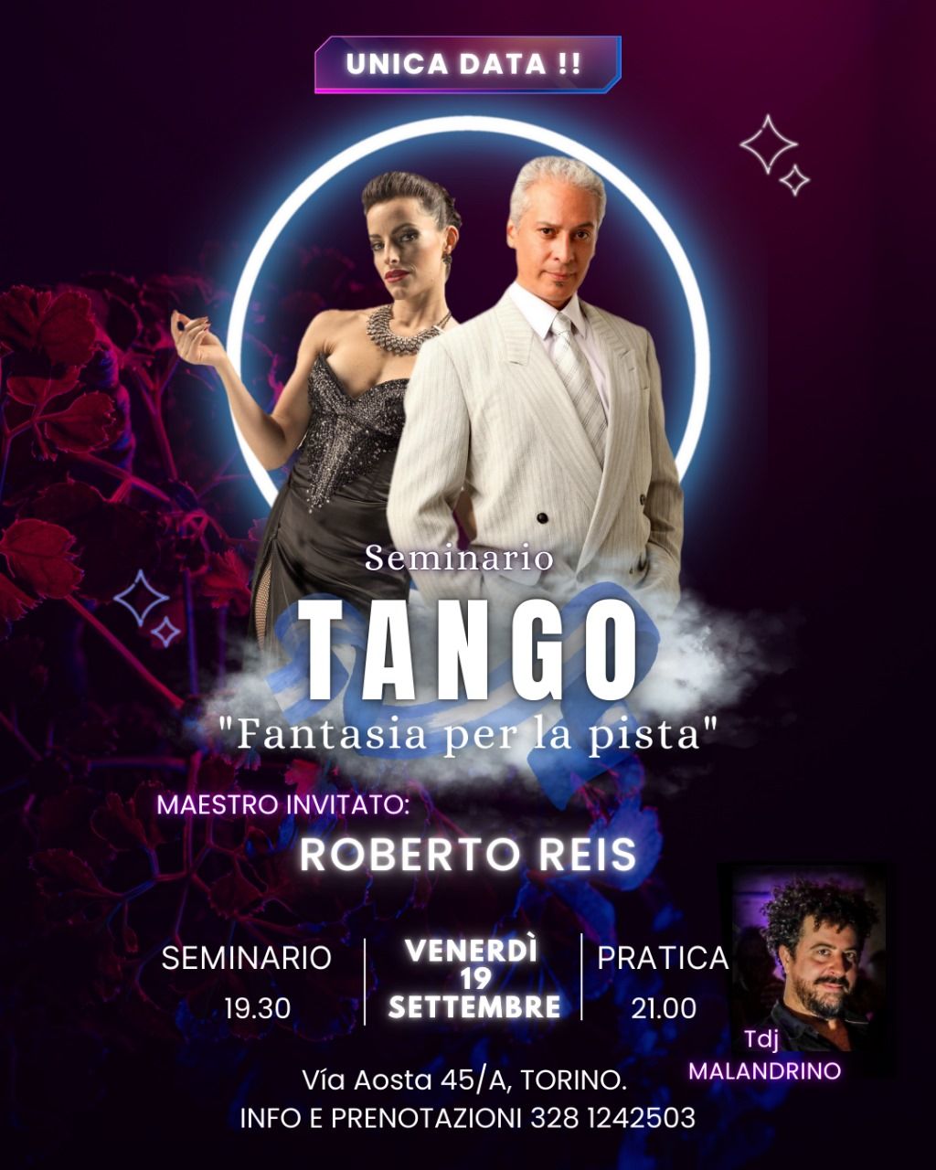 💃SEMINARIO 🕺+ PRATICA DI TANGO 🥳🪗