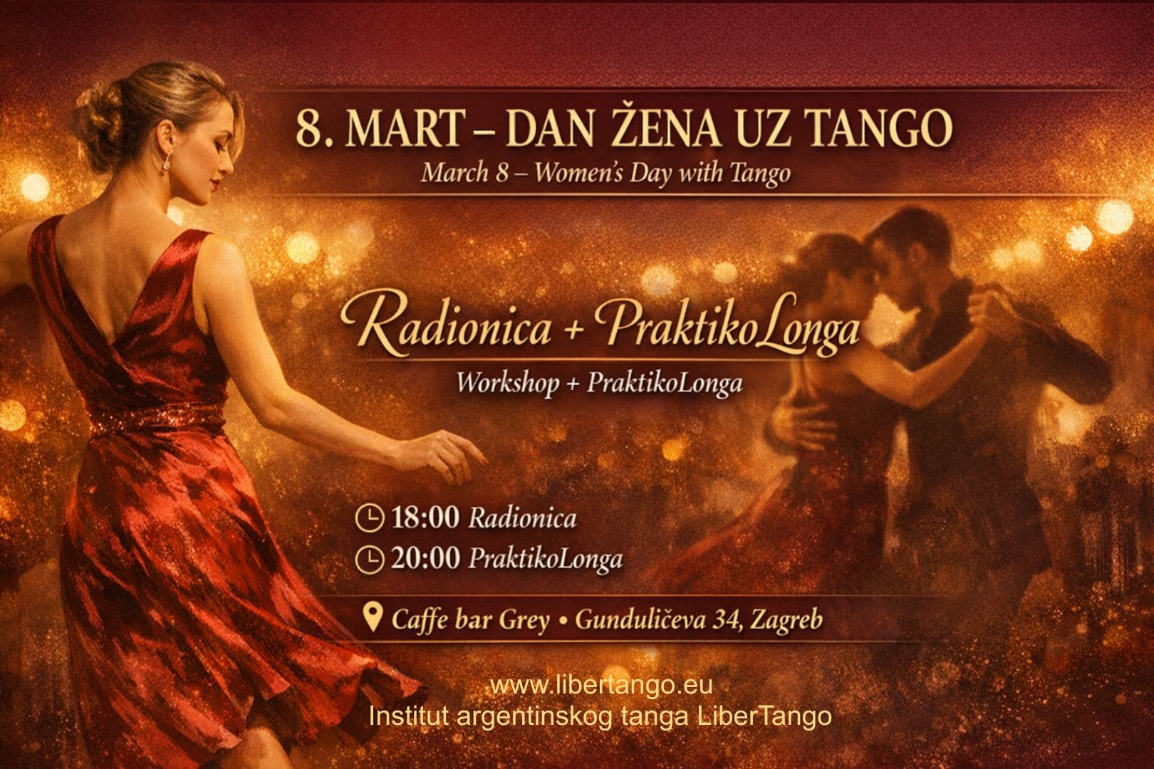 Tango Argentino radionica & Praktikolnga - Zagreb