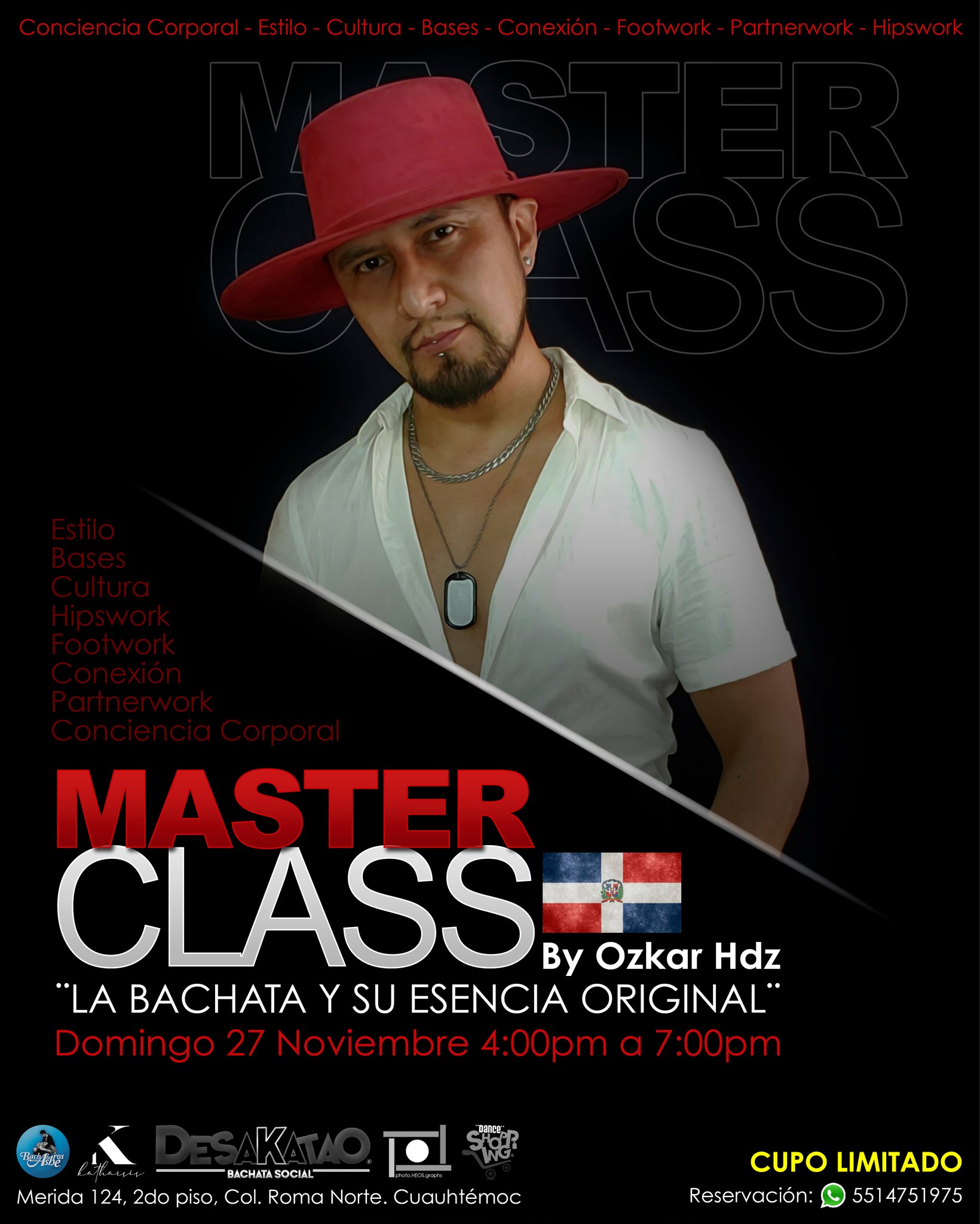 ¨Master Class¨ La Bachata y su Esencia Original 3hrs