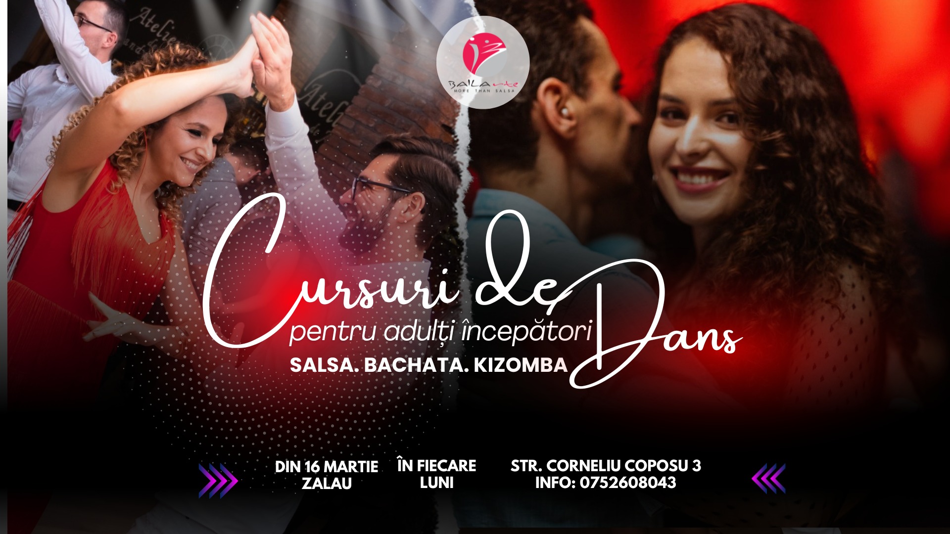 Cursuri Noi de Dans pentru Începători în Zalău- SALSA.BACHATA.KIZOMBA