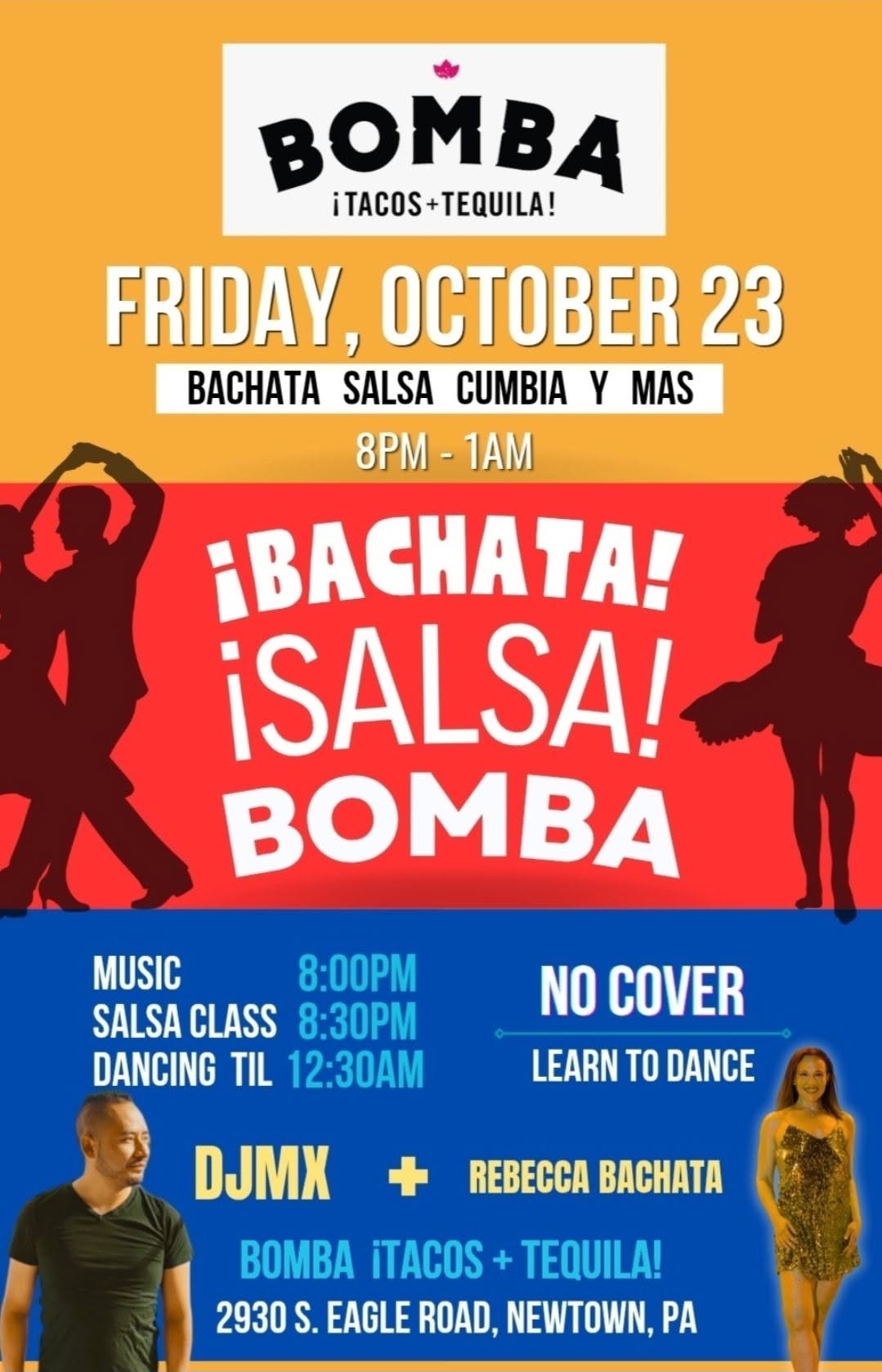 ¡Bachata! ¡Salsa! ¡Bomba!
