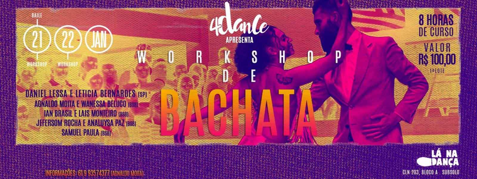 Workshop de Bachata - Daniel Lessa e Leticia Bernardes(SP)