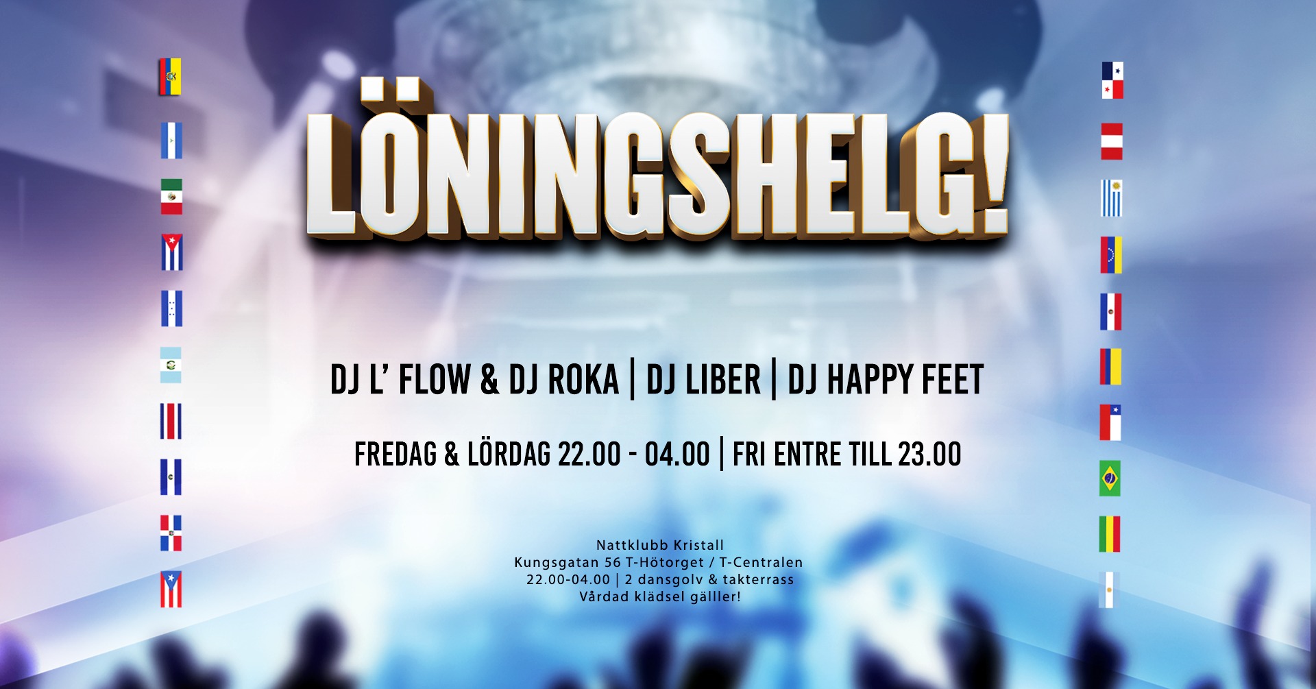 Stockholms största Latin & Salsa fest! Fri entre till 23.00 & Öppet till 04.00!