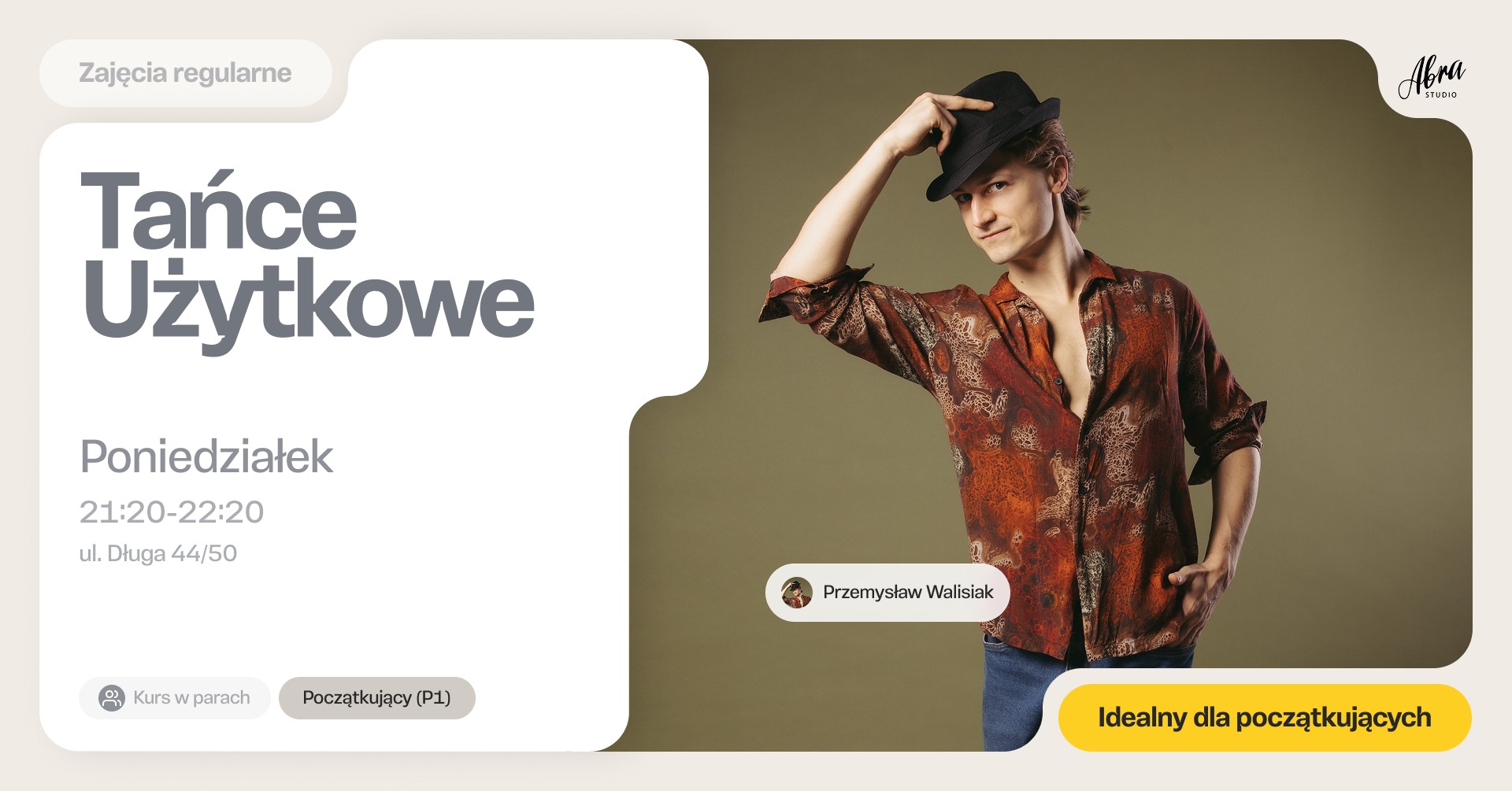 Tańce Użytkowe z Przemkiem Walisiakiem dla początkujących (P1)