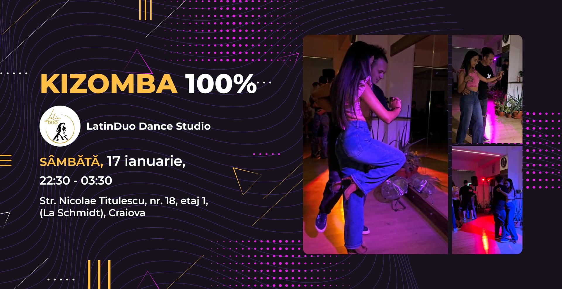 100% Kizomba Party. O noapte, un singur ritm. ✨