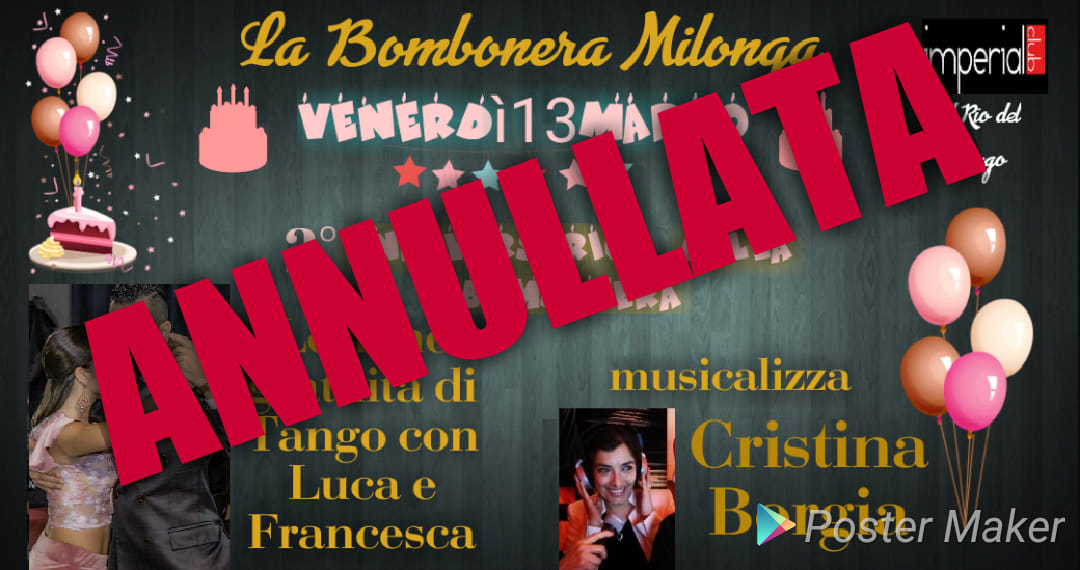 La Bombonera 2ยฐanniversario Tj Cristina Borgia+lezione Gratuita