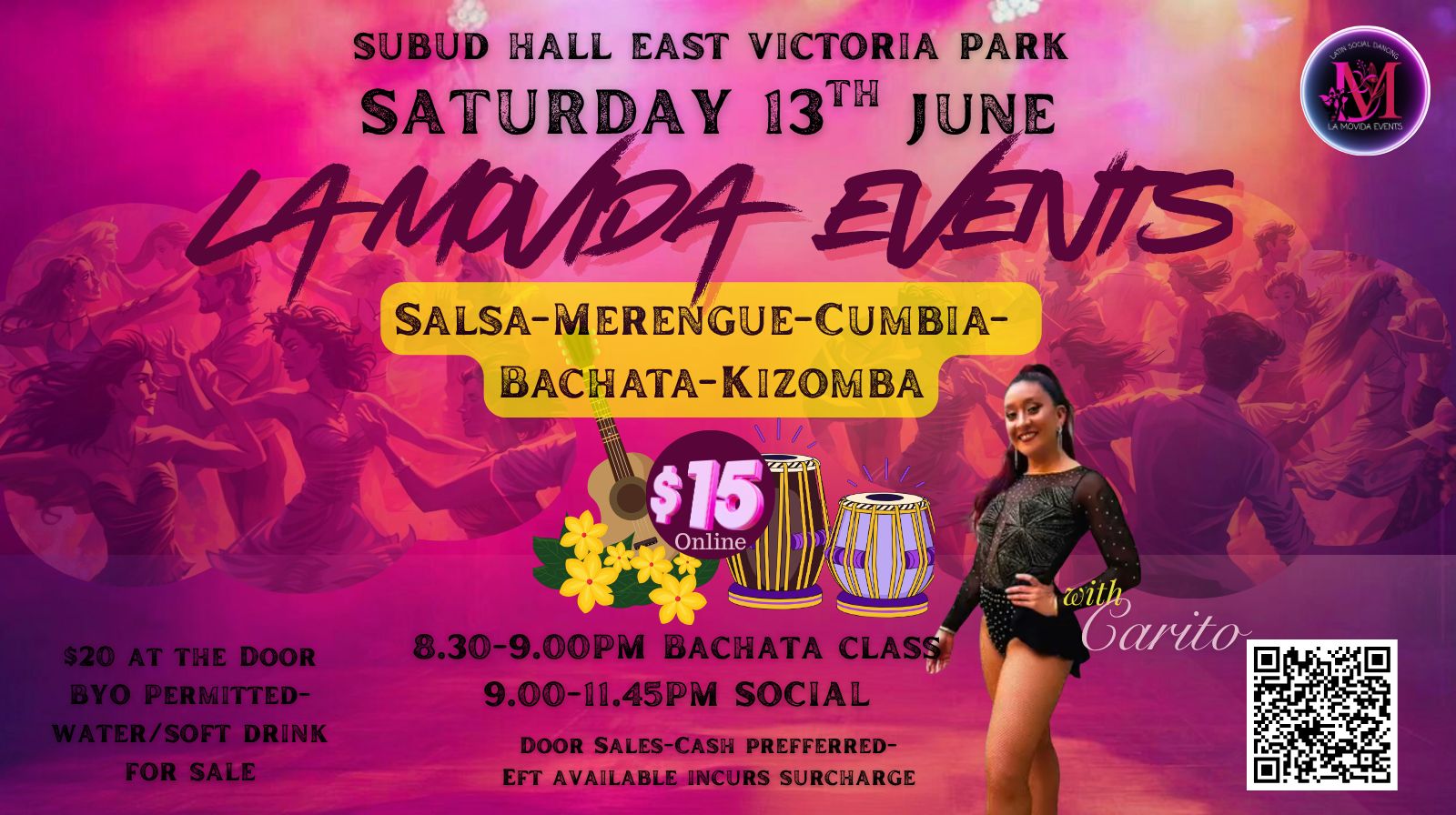 La Movida SBK Social with BACHATA Class- June