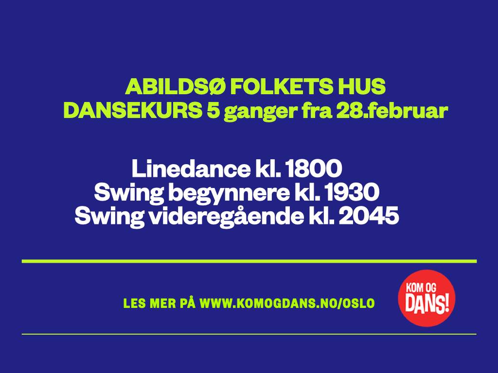 SWINGKURS 5 GANGER FØR PÅSKE