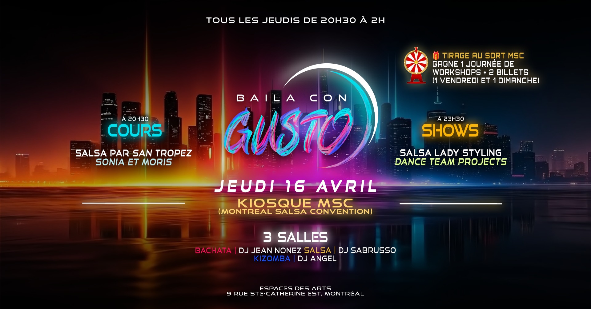 Baila Con Gusto MTL 💜 16 AVRIL