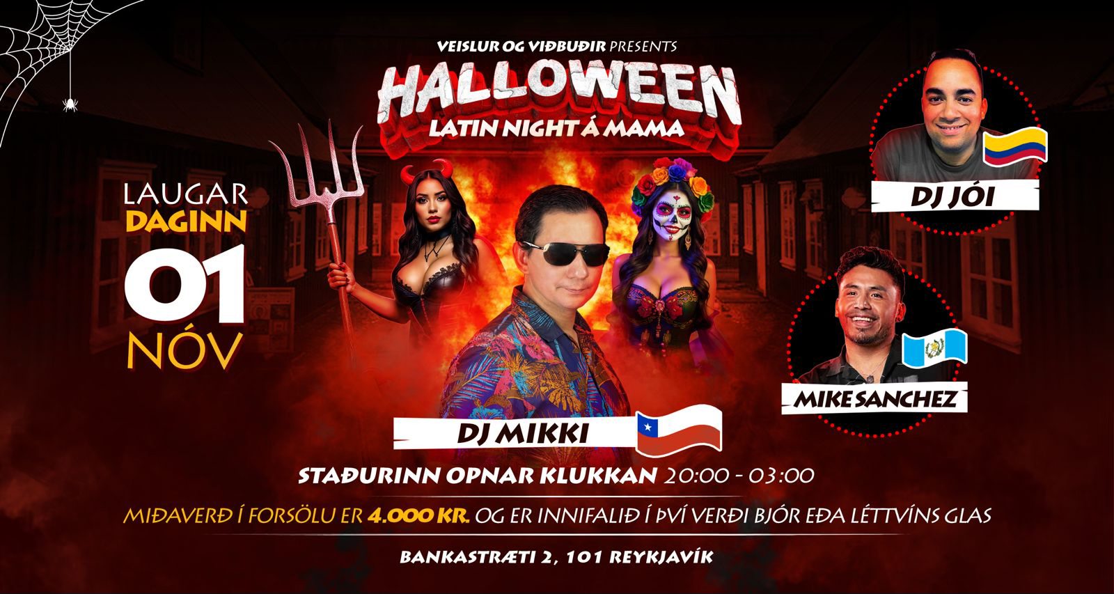 Halloween Latin Night á Mama